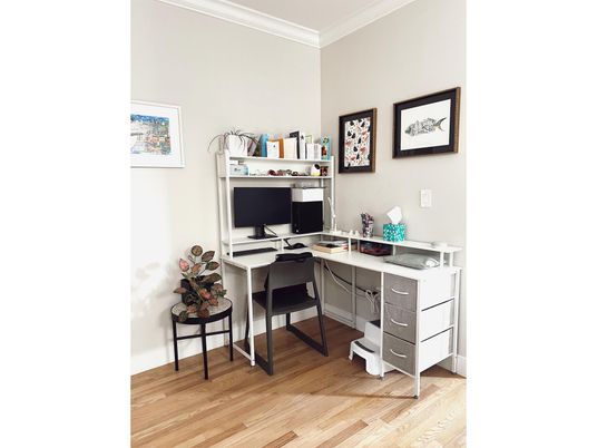 Home Office, Interior, Wood Texture Flooring