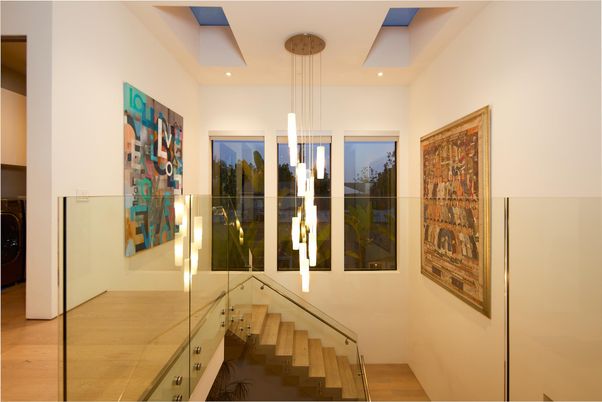 Interior, Pendant Lights, Recessed Lighting, Wood Texture Flooring