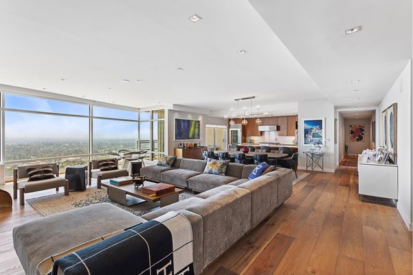 Dining room, Interior, Kitchen, Living room, Pendant Lights, Recessed Lighting, Wood Texture Flooring