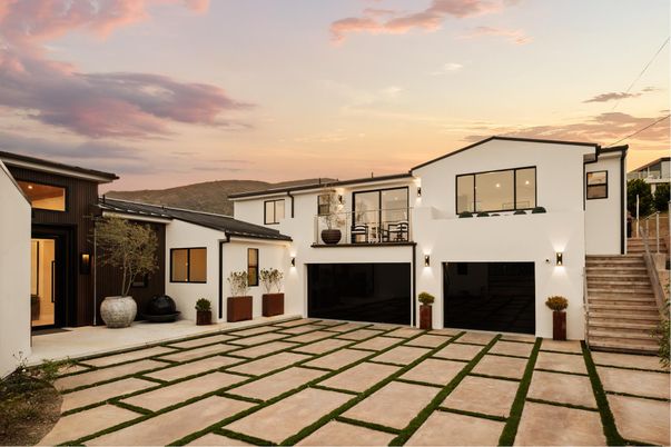 Attached, Exterior, Facade, Spanish Mediterranean