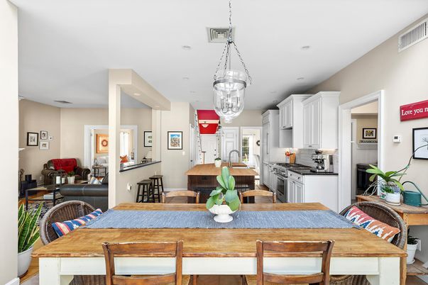 Dining room, Interior, Kitchen, Living room, Pendant Lights, Recessed Lighting