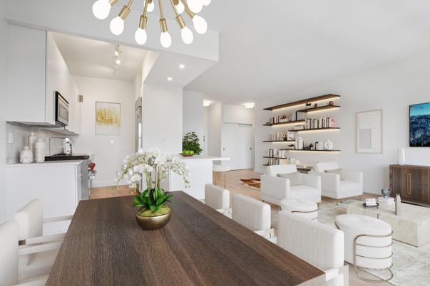 Dining room, Interior, Pendant Lights, Recessed Lighting