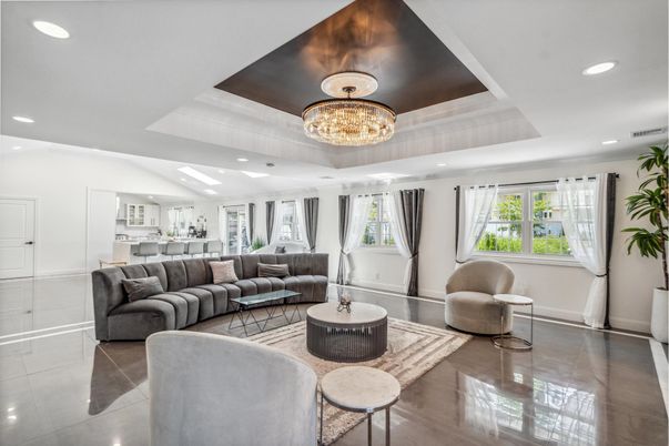 Chandelier, Interior, Living room, Recessed Lighting