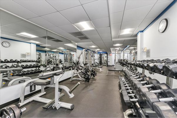 Fitness Equipment, Gym, Interior, Recessed Lighting