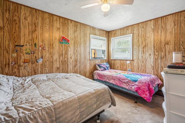 Bedroom, Interior, Wooden Walls