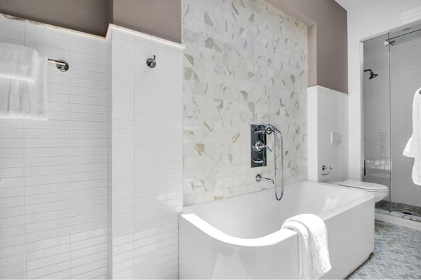 Bathroom, Interior, Marble Walls