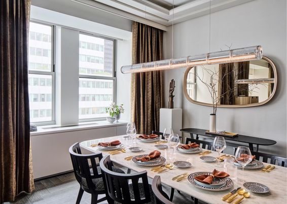 Dining room, Interior, Wood Texture Flooring