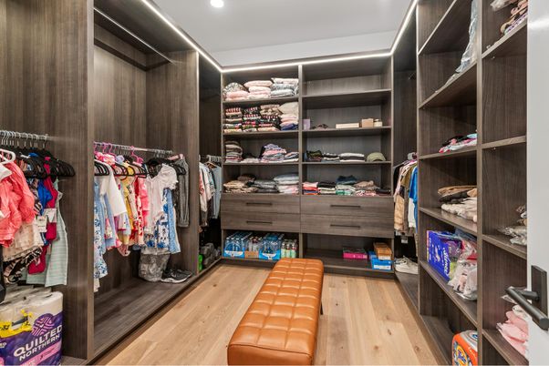 Interior, Recessed Lighting, Walk-in Closets, Wood Texture Flooring