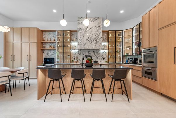 Interior, Kitchen, Pendant Lights, Recessed Lighting, Stainless Steel Appliances