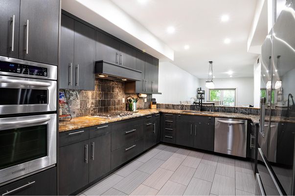 Interior, Kitchen, Recessed Lighting, Stainless Steel Appliances