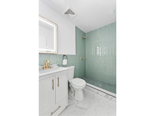 Bathroom, Glass Shower, Interior, Marble