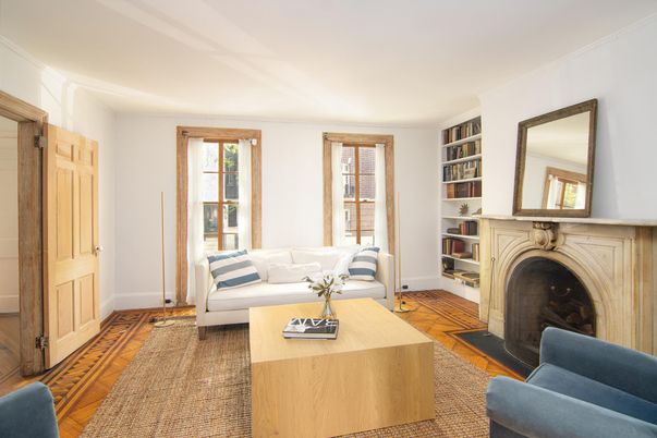 Fireplace, Interior, Living room, Wood Texture Flooring