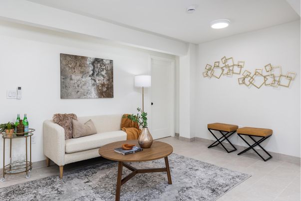 Interior, Living room, Recessed Lighting