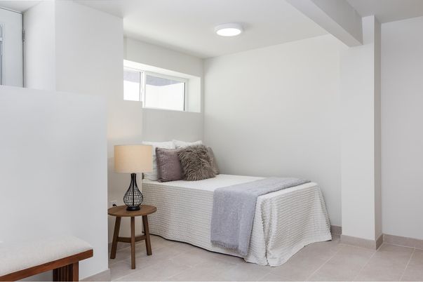 Bedroom, Interior, Recessed Lighting