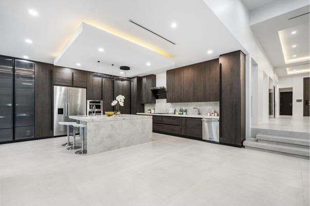 Interior, Kitchen, Recessed Lighting, Stainless Steel Appliances