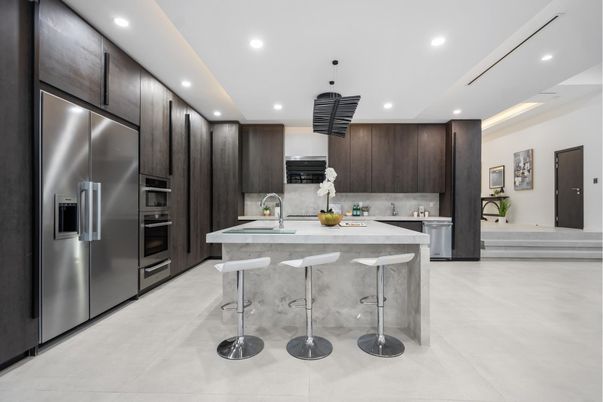Interior, Kitchen, Recessed Lighting, Stainless Steel Appliances