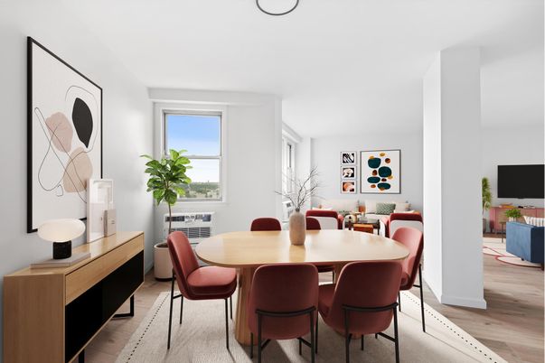 Dining room, Interior, Wood Texture Flooring
