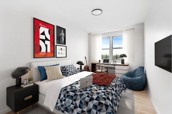 Bedroom, Home Office, Interior, Wood Texture Flooring
