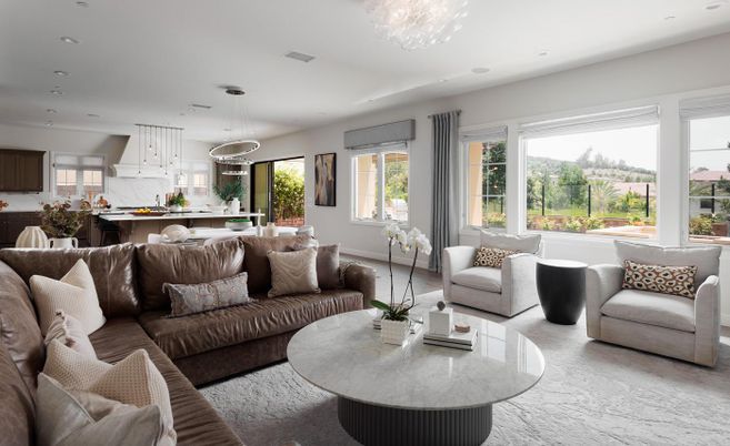 Interior, Kitchen, Living room, Pendant Lights, Recessed Lighting