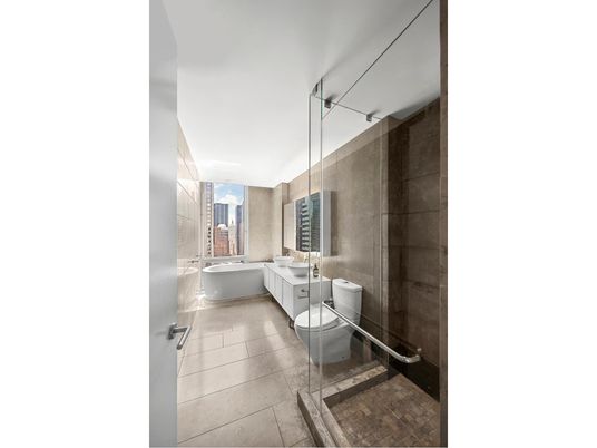 Bathroom, Free Standing Baths, Glass Shower, Interior