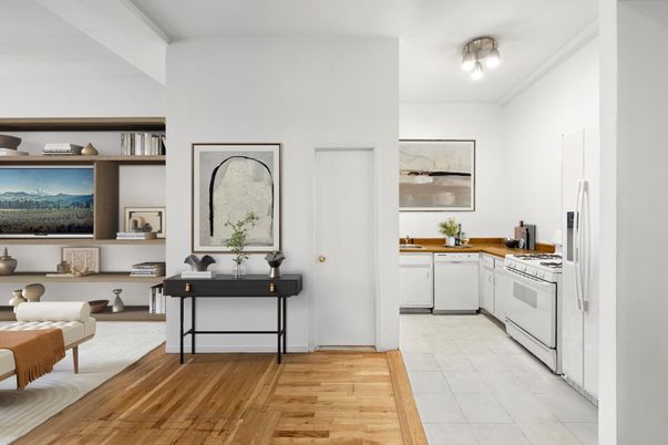 Interior, Kitchen, Wood Texture Flooring