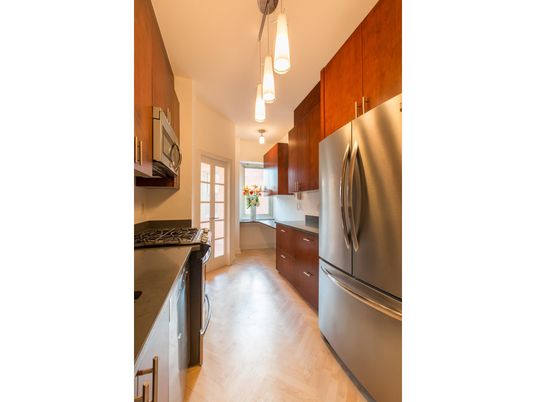 Interior, Kitchen, Pendant Lights, Wood Texture Flooring