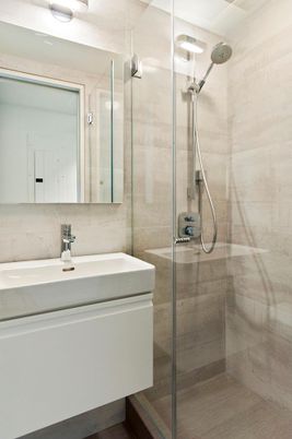 Bathroom, Glass Shower, Interior