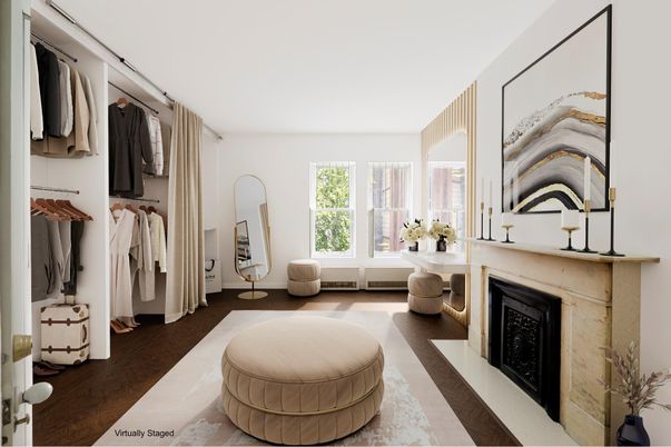 Fireplace, Interior, Walk-in Closets, Wood Texture Flooring