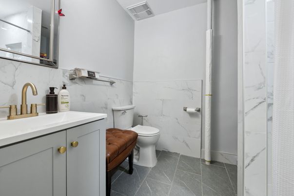 Bathroom, Interior, Marble Walls