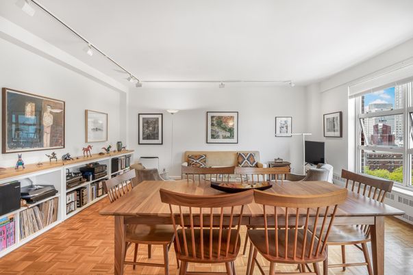 Dining room, Interior, Wood Texture Flooring