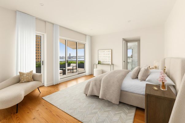Bedroom, Interior, Water, Wood Texture Flooring