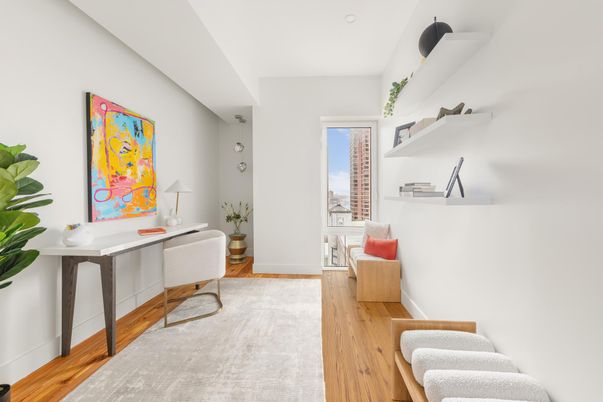 Home Office, Interior, Wood Texture Flooring