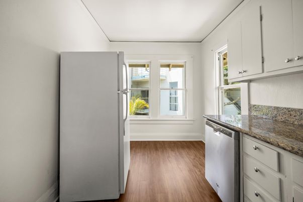Interior, Kitchen, Wood Texture Flooring