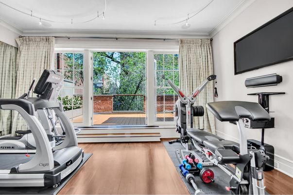 Fitness Equipment, Interior, Wood Texture Flooring