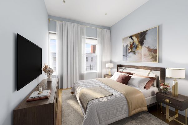 Bedroom, Interior, Recessed Lighting