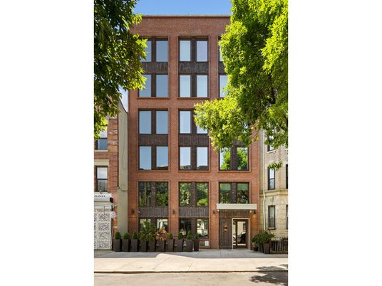 Exterior, Facade, Brick Facade, Condo Building