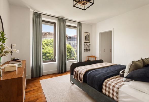 Bedroom, Interior, Wood Texture Flooring