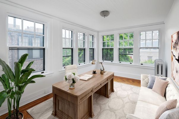 Home Office, Interior, Wood Texture Flooring