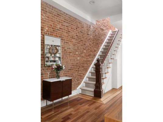 Interior, Stone Walls, Wood Texture Flooring