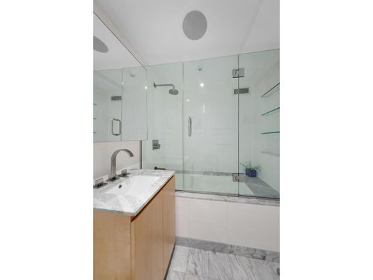 Bathroom, Glass Shower, Interior, Marble