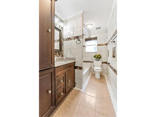 Bathroom, Dual Sink Vanities, Interior, Marble Walls