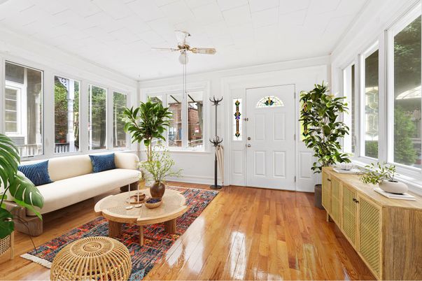 Interior, Living room, Sun Room, Wood Texture Flooring