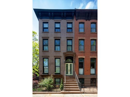 Exterior, Facade, Brick Facade, Brownstone