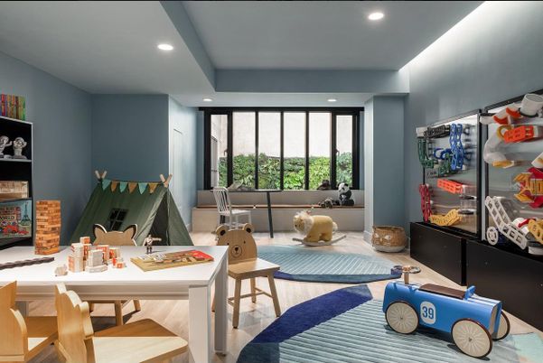Home Office, Interior, Recessed Lighting