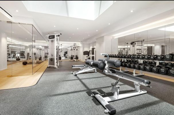 Fitness Equipment, Gym, Interior, Recessed Lighting
