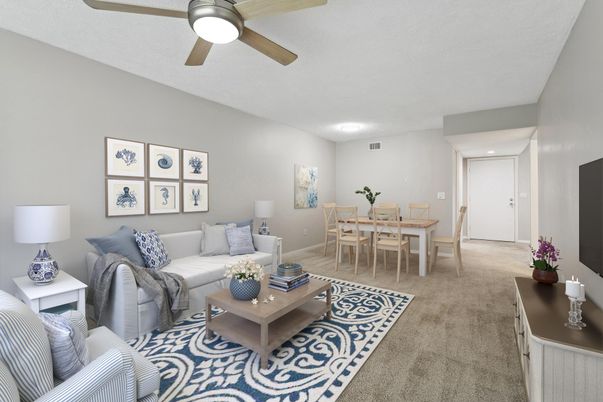 Dining room, Interior, Living room, Recessed Lighting