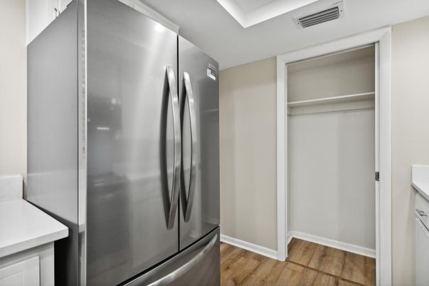Interior, Stainless Steel Appliances, Wood Texture Flooring