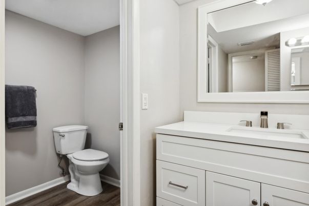 Bathroom, Interior, Wood Texture Flooring