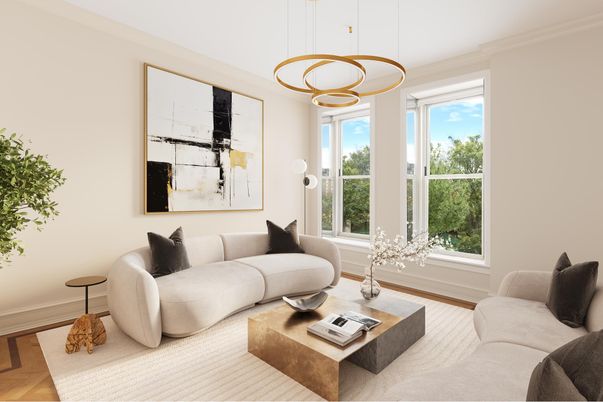 Interior, Living room, Pendant Lights, Wood Texture Flooring