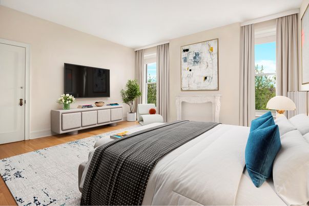 Bedroom, Interior, Wood Texture Flooring
